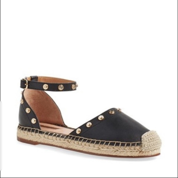 studded espadrille flats